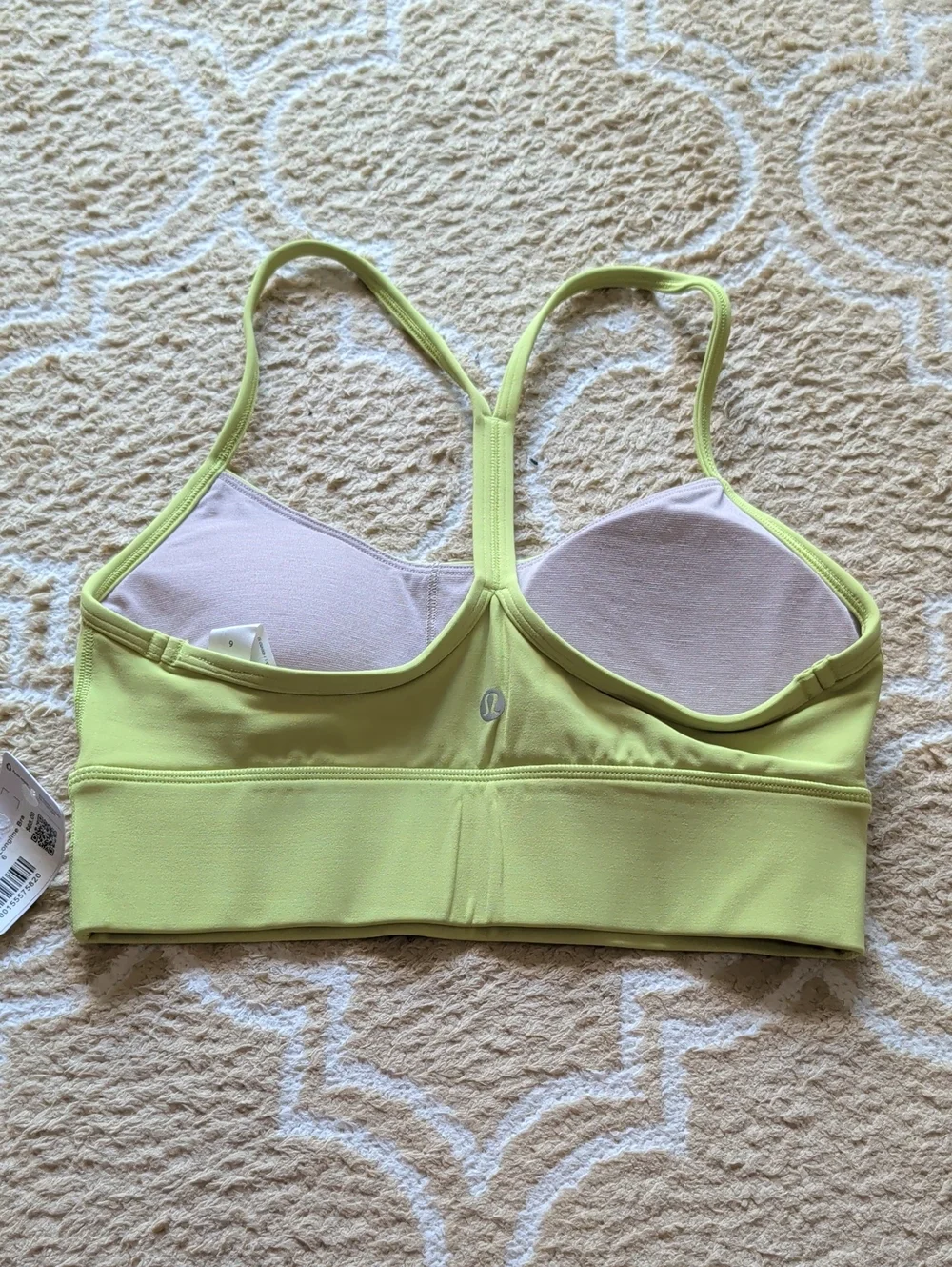 Lululemon Flow Y Nulu Longline Bra Wasabi NWT
